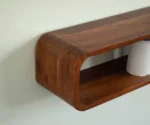 Shesham Wall Shelf | 24"x8"x7" | Hanging Wood Shelf - Image 3