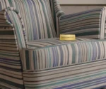 Flowra Wing Chair with Printed Fabric - Image 9