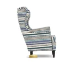 Flowra Wing Chair with Printed Fabric - Image 8