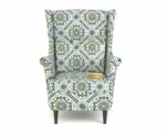 Flowra Striped Wing Chair – Comfort with Style - Image 4