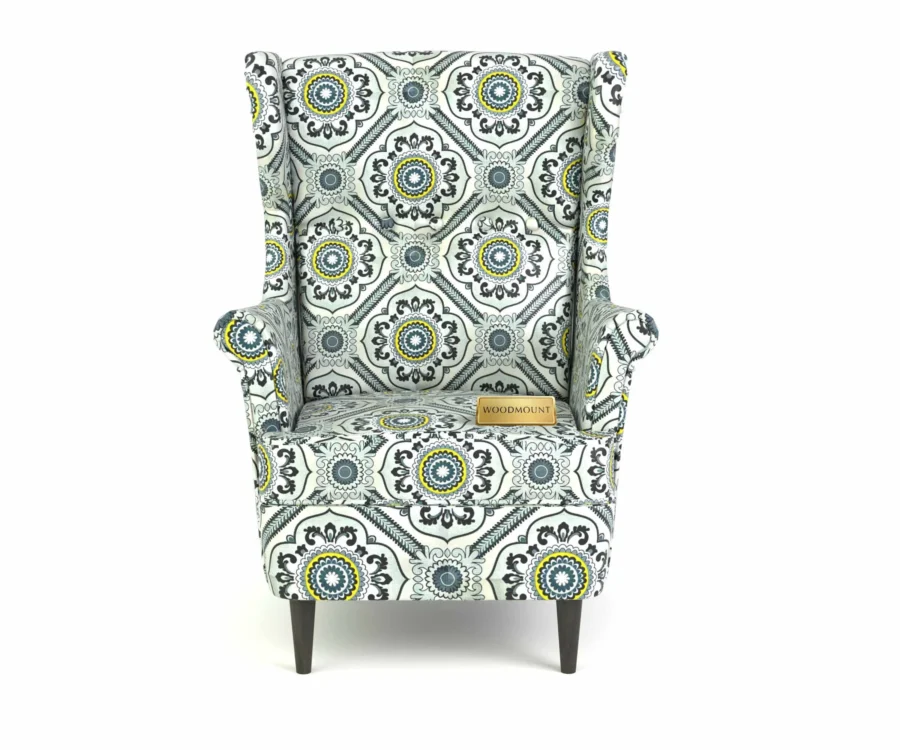 Flowra Striped Wing Chair – Comfort with Style - Image 4