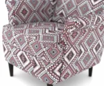 Flowra Wing Chair – Classic Geometric design Armchair by Woodmount - Image 7