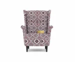 Flowra Wing Chair – Classic Geometric design Armchair by Woodmount - Image 6