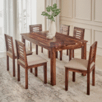 Woodmount Sheesham Wood 6-Seater Dining Table - Brown