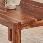 Woodmount Sheesham Wood 6-Seater Dining Table - Brown - Image 5