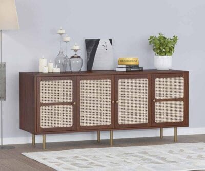 Canio | Sideboard | 4 Doors | Brown Finish