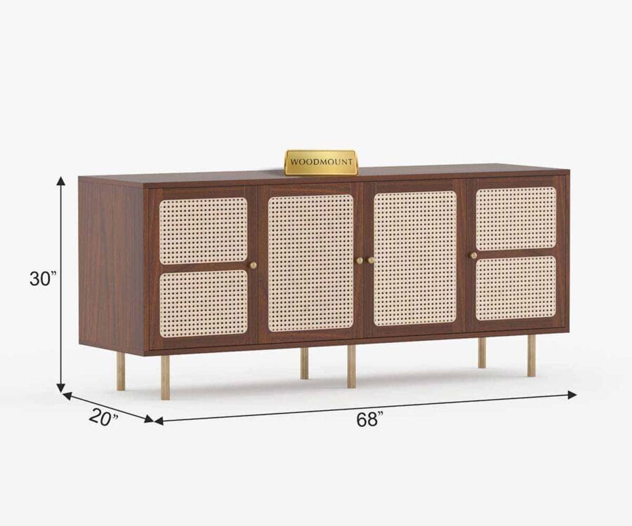 Canio | Sideboard | 4 Doors | Brown Finish - Image 6