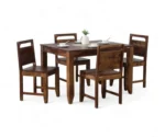 Tayo | Sheesham Wood 4 Seater Dining Set | Natural Finish - Image 2